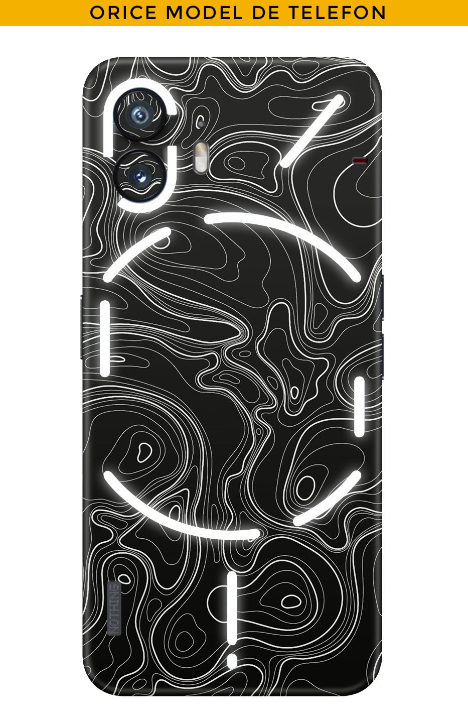 Skin JEDES HANDY - Schwarzes Damaskus