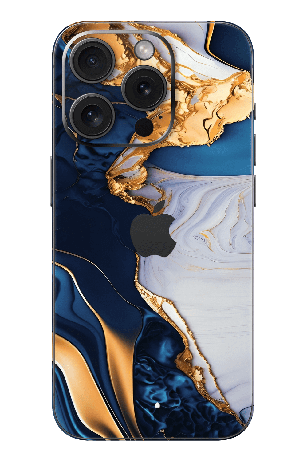 Skin iPhone - Blau Gold