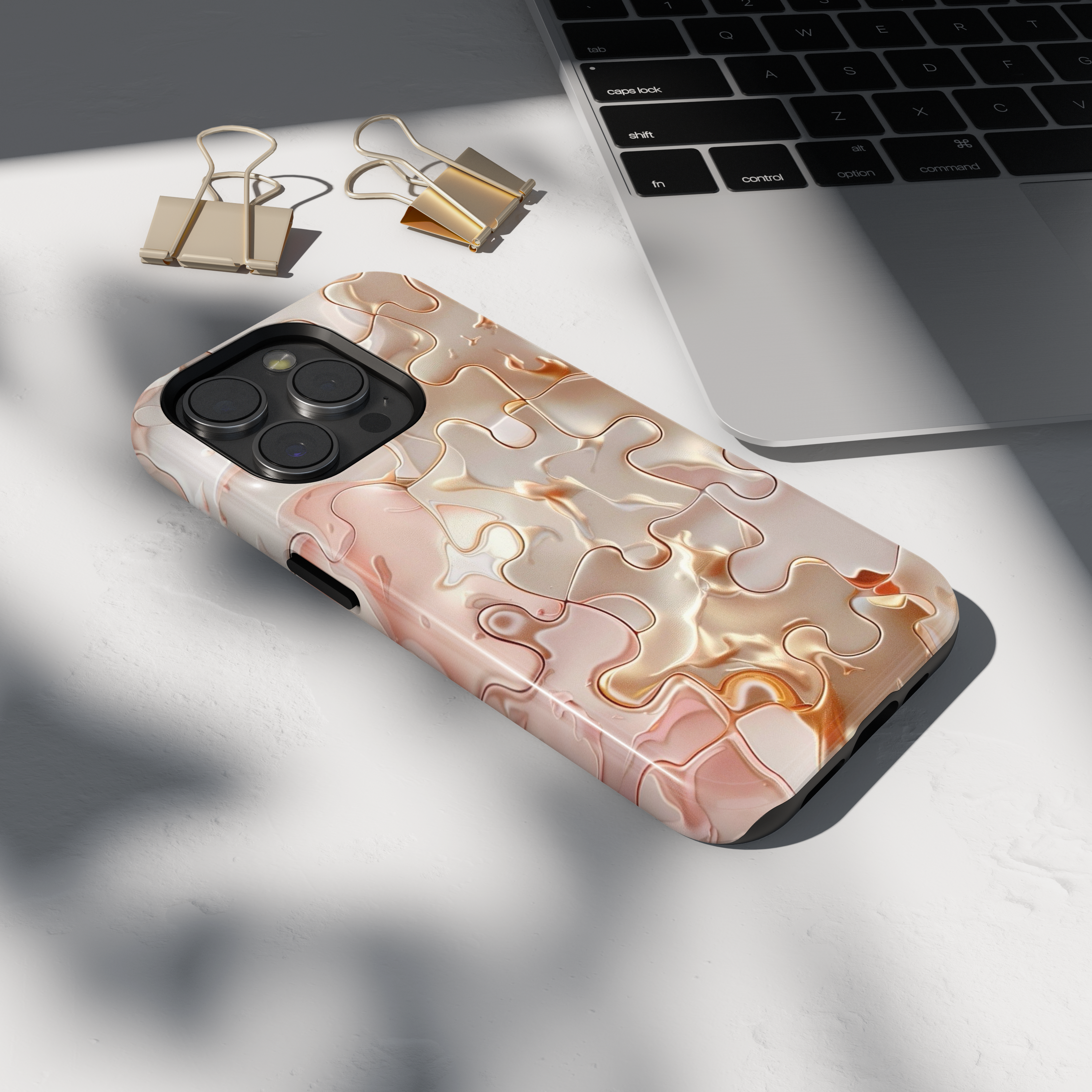 Case iPhone - SCHWARZ & GOLD
