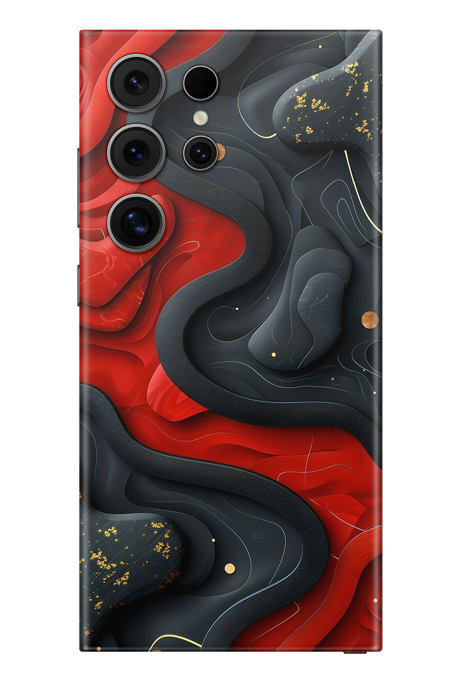 Skin Samsung - Rot Schwarz