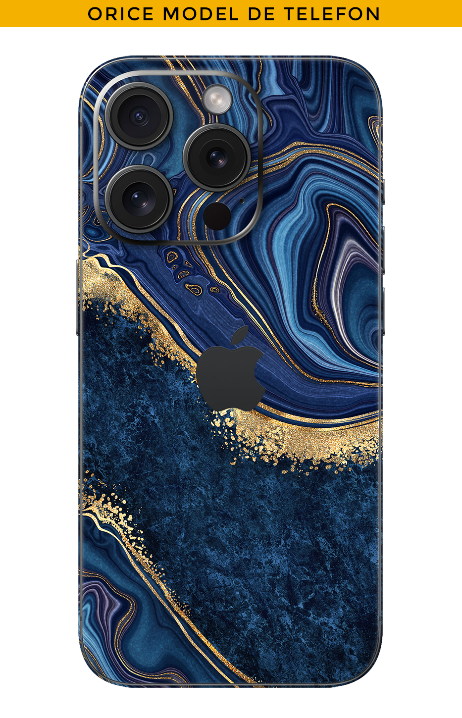 Skin JEDES TELEFON - Wellen mit 22k Gold