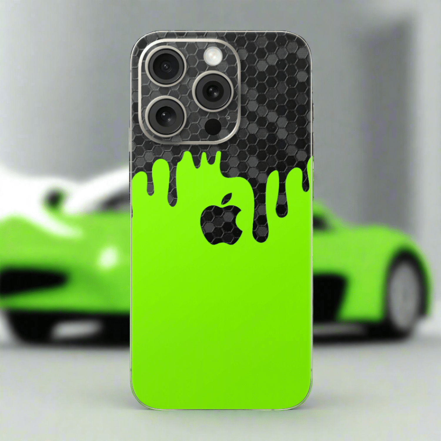 Skin iPhone – Limettengrün DRIPS