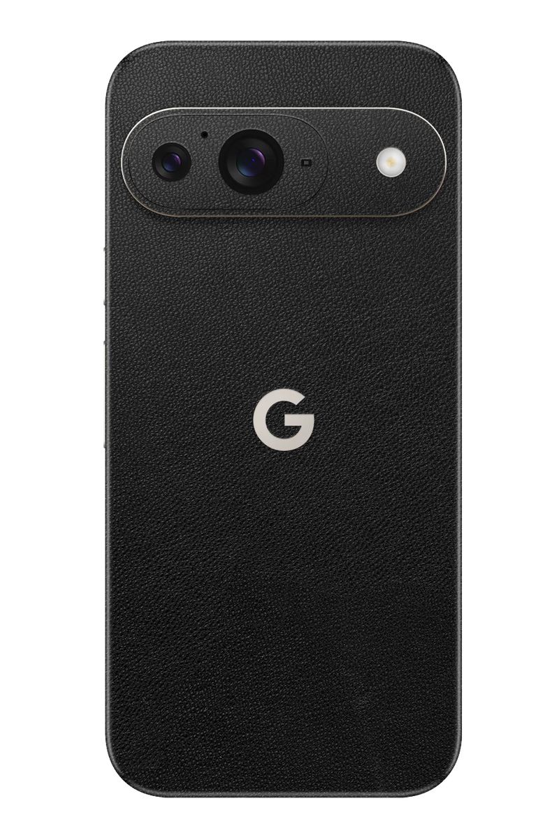 Skin Google Pixel - Schwarzes Leder (Vollnarbenleder)