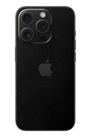 Skin iPhone - Schwarzes Leder (Vollnarbenleder)