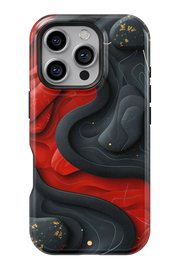 Case iPhone - ROT SCHWARZ
