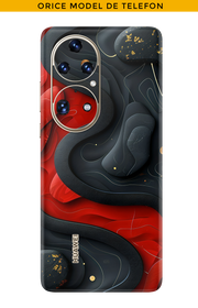 Skin JEDES TELEFON - Rot Schwarz