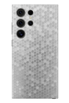 Skin Samsung - Silberne Waben 3D