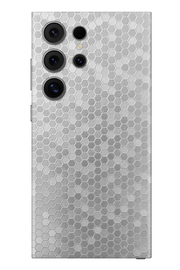 Skin Samsung - Silber Wabenmuster 3D