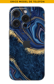 Skin JEDES TELEFON - Wellen mit 22k Gold